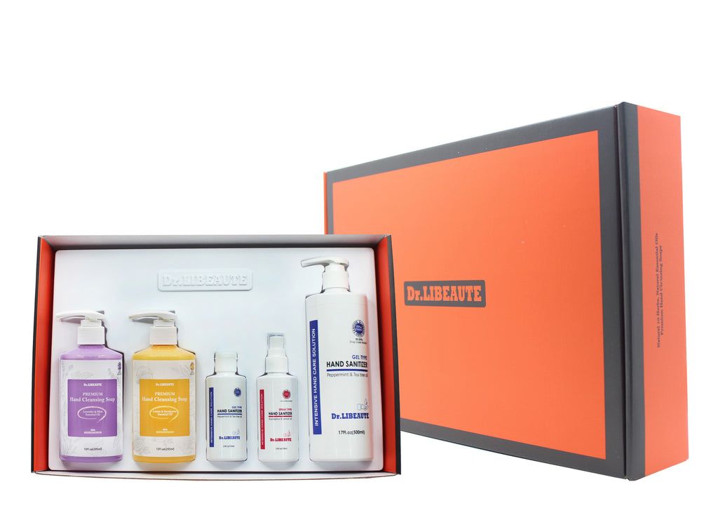 Dr. Libeaute Premium Hand Care Collection Gift Set (Premium Hand Soap & Sanitizer)