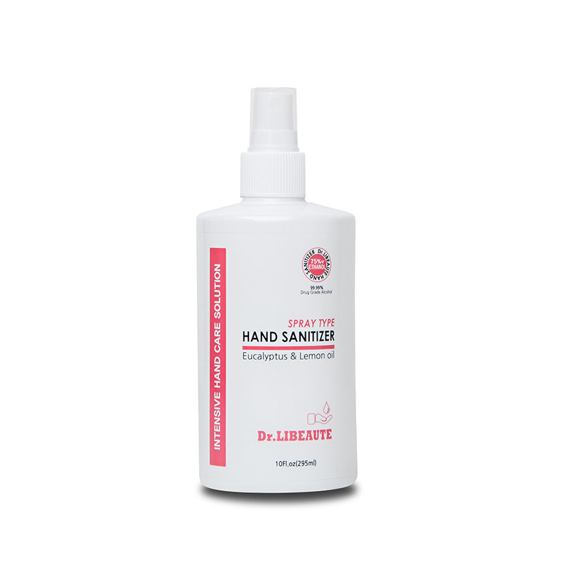 Dr. Libeaute Premium Hand Sanitizer 6 Packs Spray type, 10oz (295ml) 75% Medical Grade Alcohol, Instantly Sanitizing,  Safe & Effective